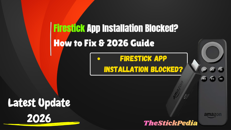 How to fix Firestick App Installation Blocked 2026